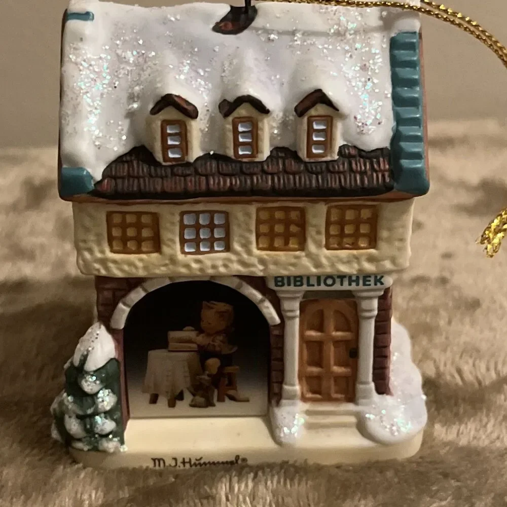 Hummel Bavarian Village 3 Ornaments / Light Covers Goebel 2000 Never Used Mint